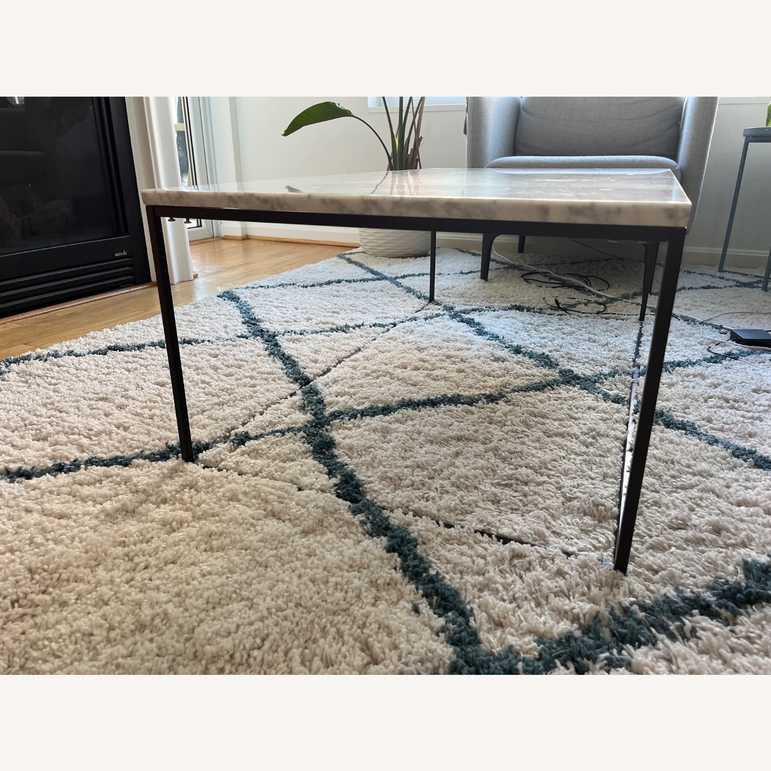 West Elm Marble Coffee Table - image-8