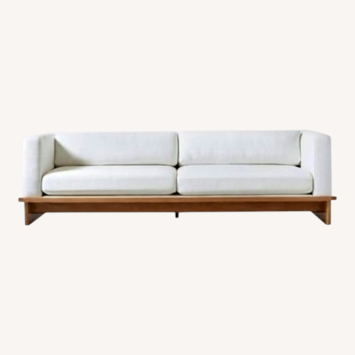 Used CB2 Tablon Snow Fabric Sofa White 3+ Seater Sofa for sale on AptDeco