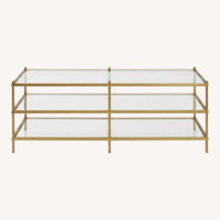 Wayfair Gold Glass Coffee Table