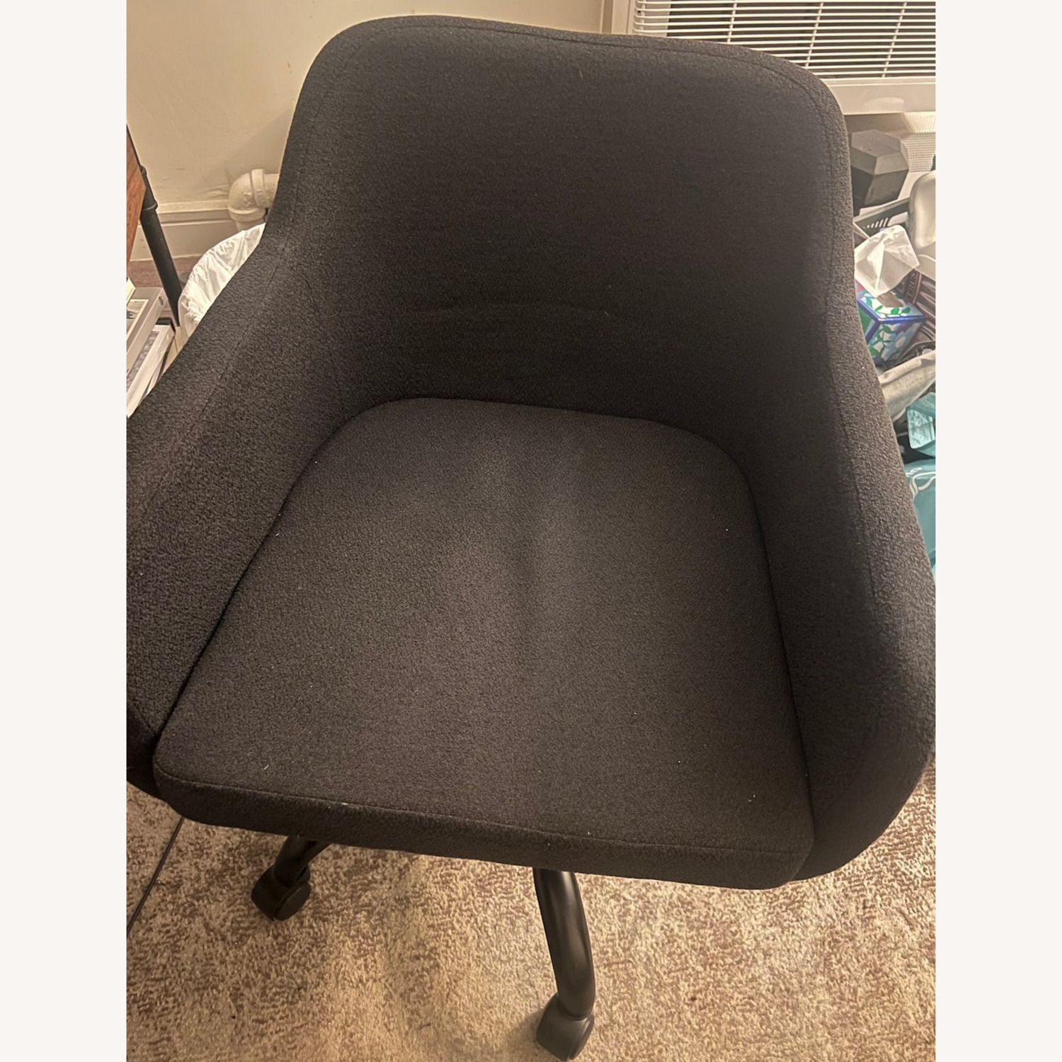 Linon Home Decor Black Fabric Office Chair - image-1