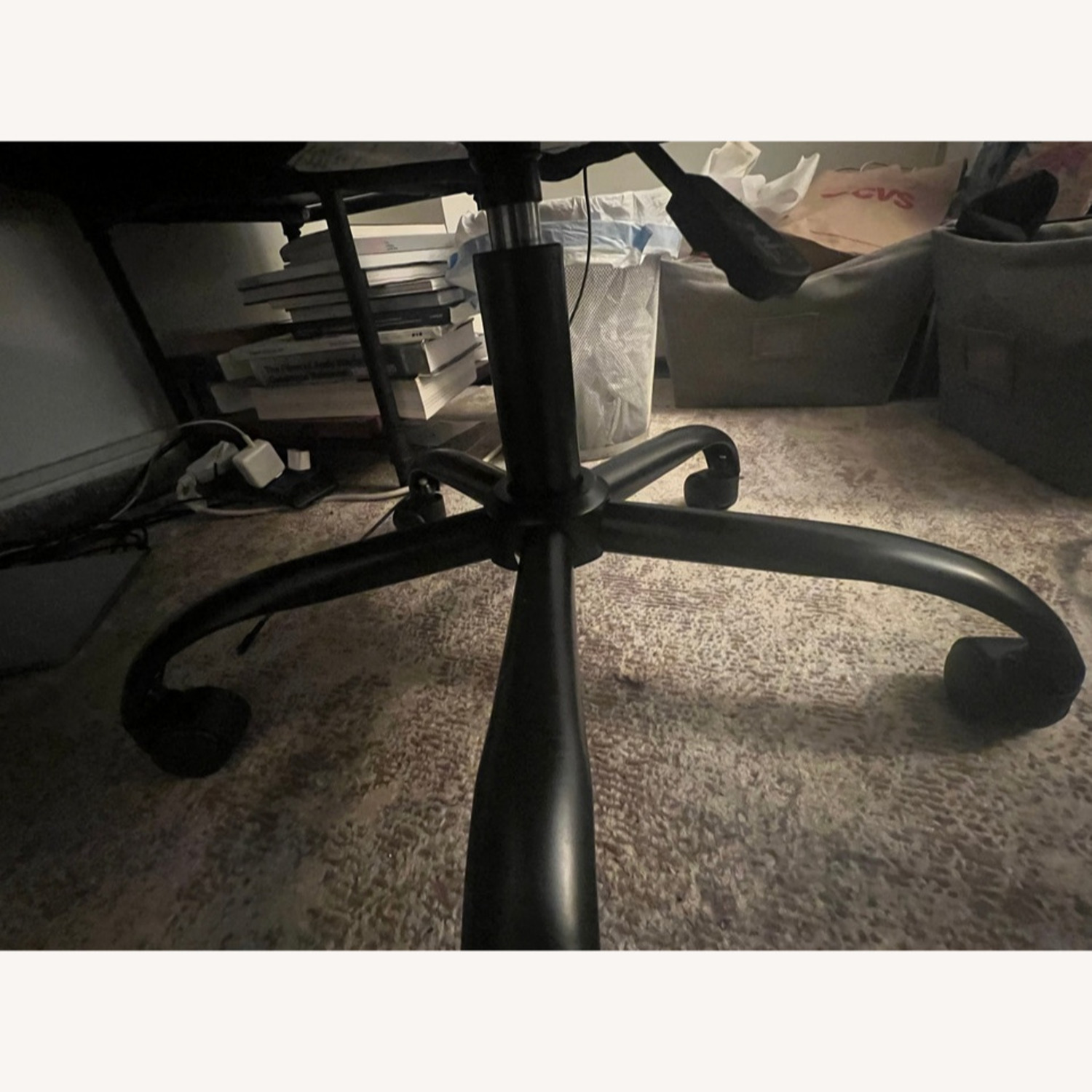 Linon Home Decor Black Fabric Office Chair - image-3