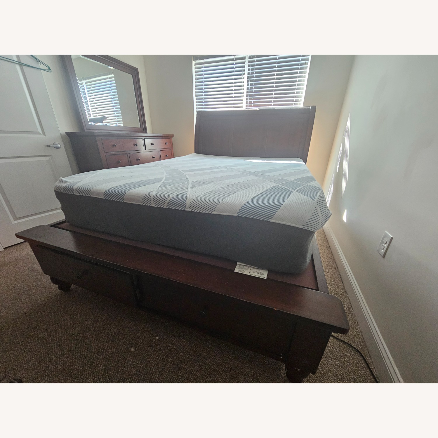 Aspen Home Cambridge Dark Brown Wood Queen Bed - image-1