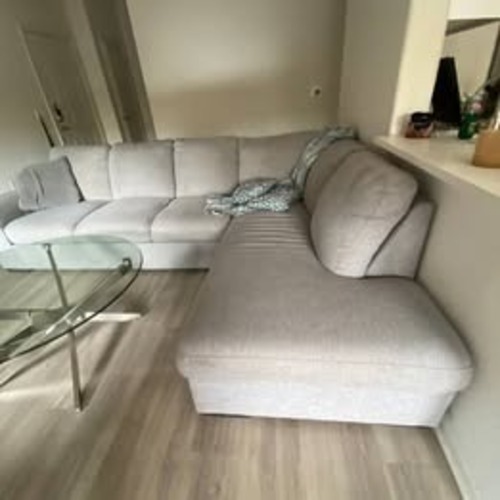 Used Living Spaces Gray Sectional Sofa for sale on AptDeco