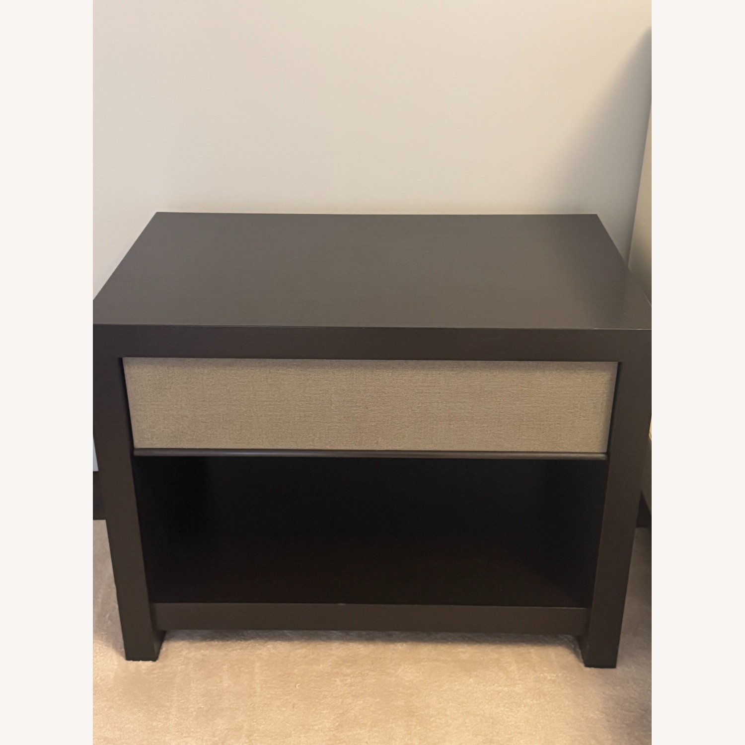 Holly Hunt Lennox Dark Brown Wood Nightstands - image-1