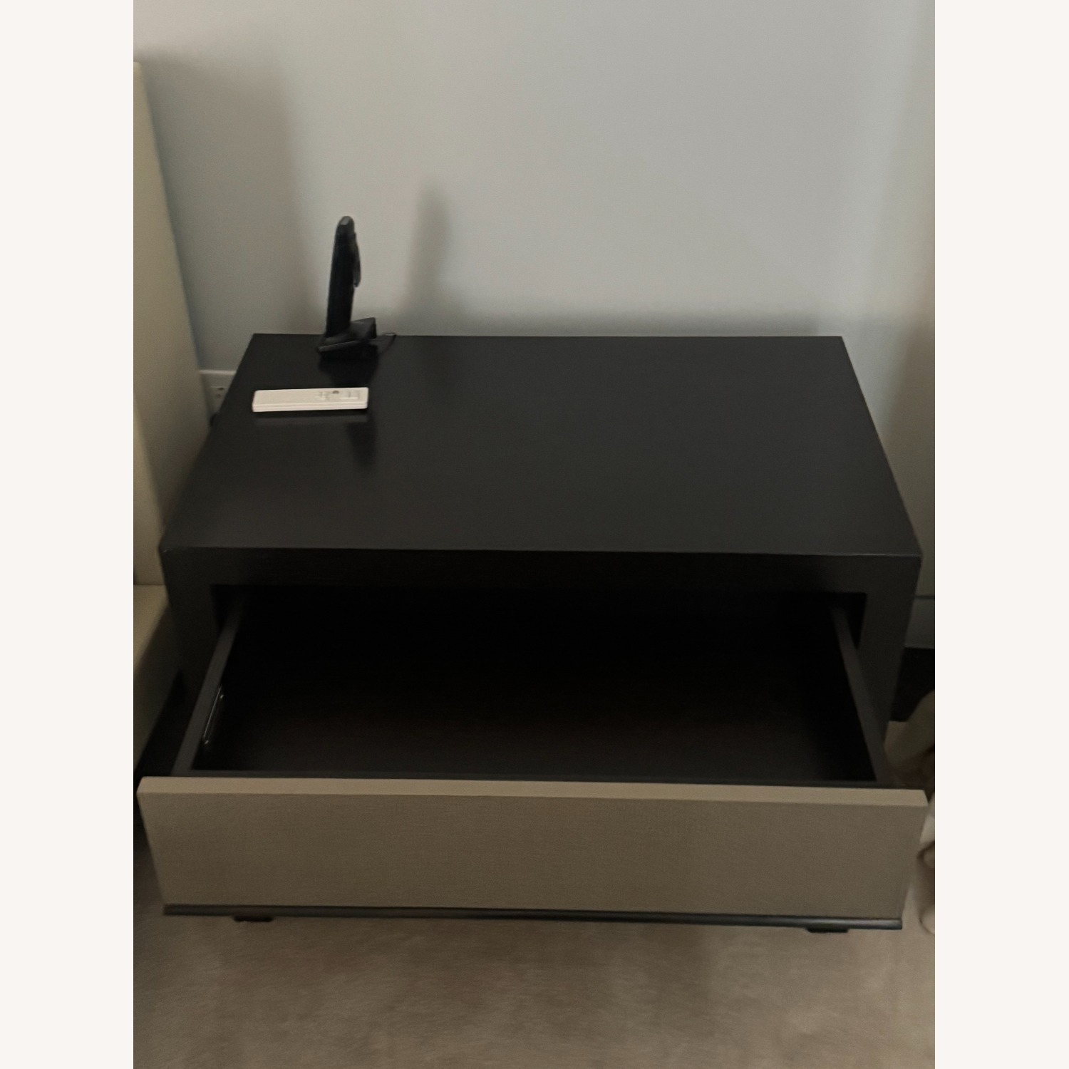 Holly Hunt Lennox Dark Brown Wood Nightstands - image-4