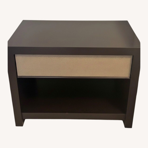 Used Holly Hunt Lennox Dark Brown Wood Nightstands for sale on AptDeco