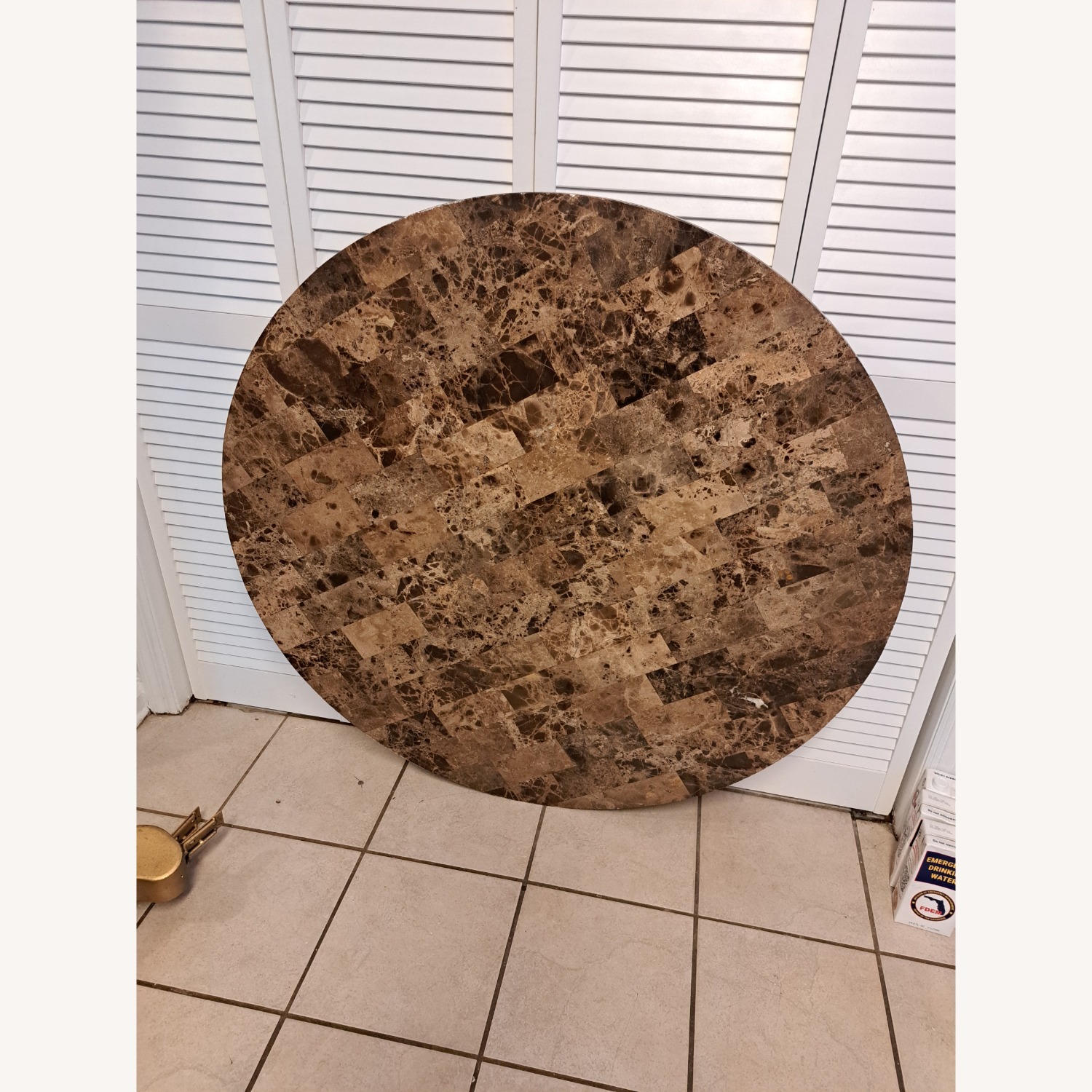 Horchow Dining Set with Wine Rack - image-3