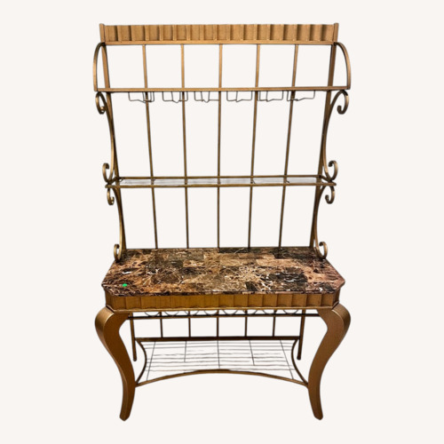 Used Horchow Dining Set with Wine Rack for sale on AptDeco