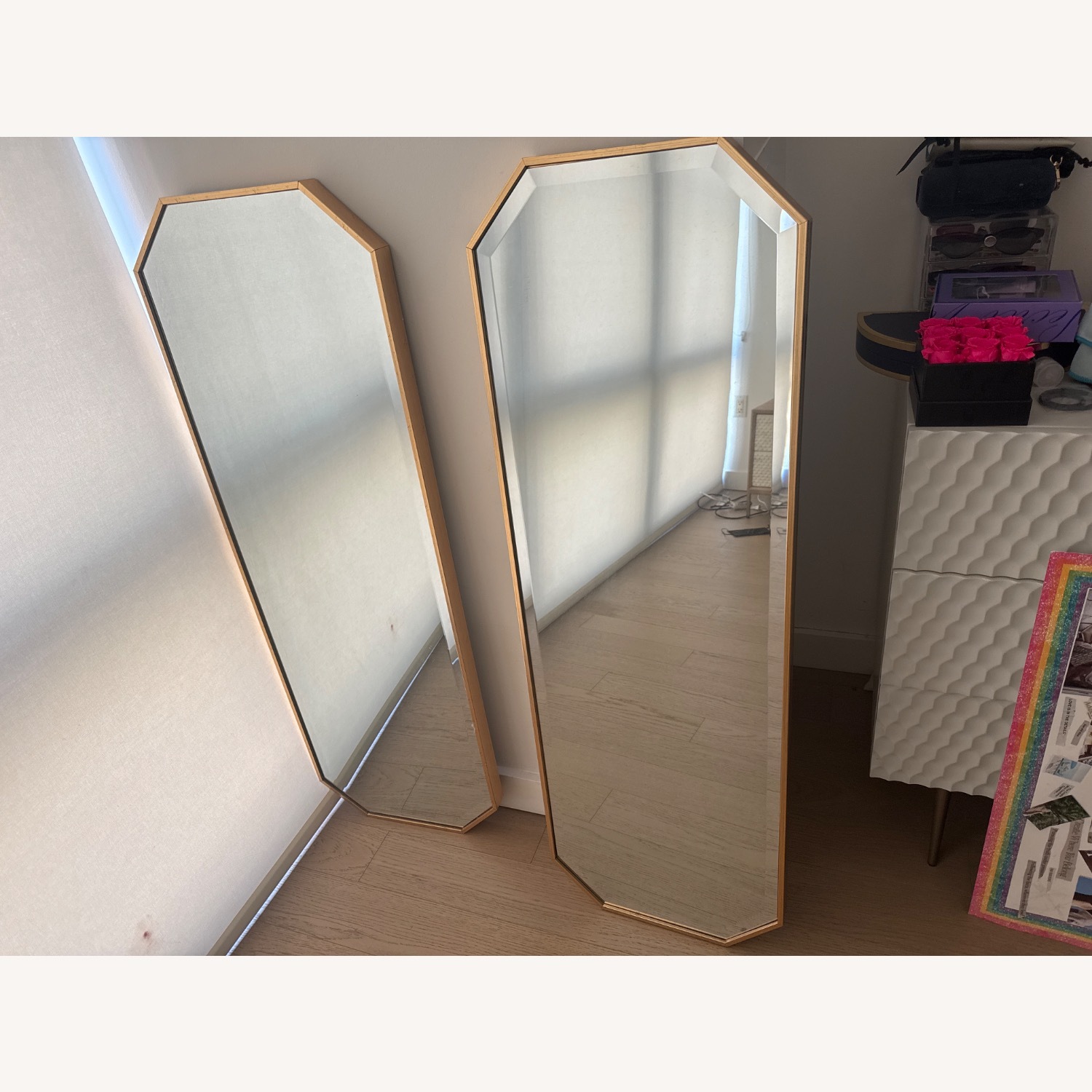 Overstock Gold Wall Mirror - image-2