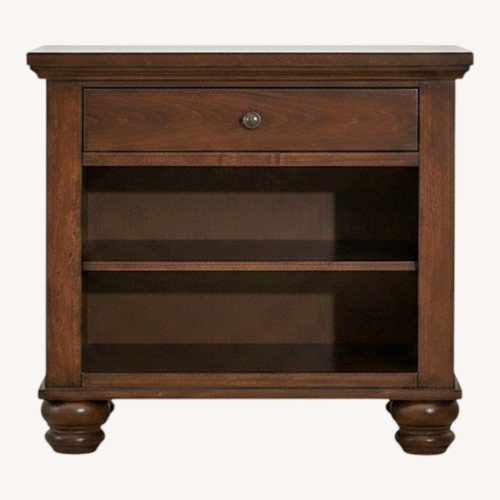 Used Aspen Home Cambridge Dark Brown Wood Nightstand for sale on AptDeco