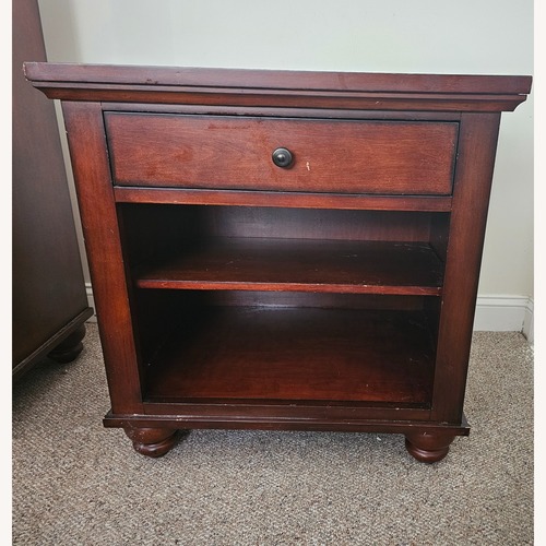 Used Aspen Home Cambridge Dark Brown Wood Nightstand for sale on AptDeco