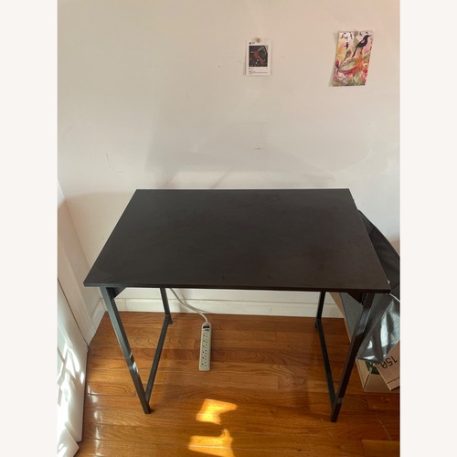 Used Amazon Black Wood Desk for sale on AptDeco