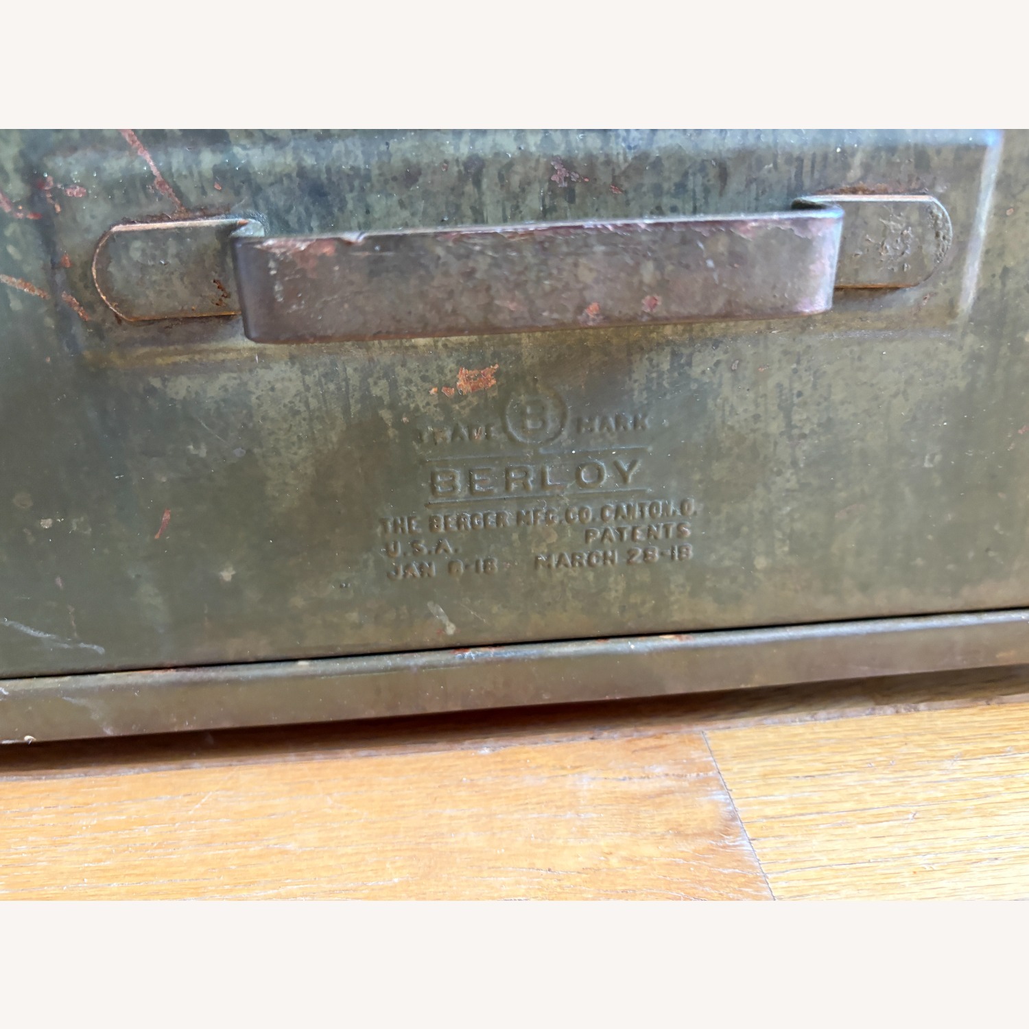 Vintage Metal File Drawer - image-2