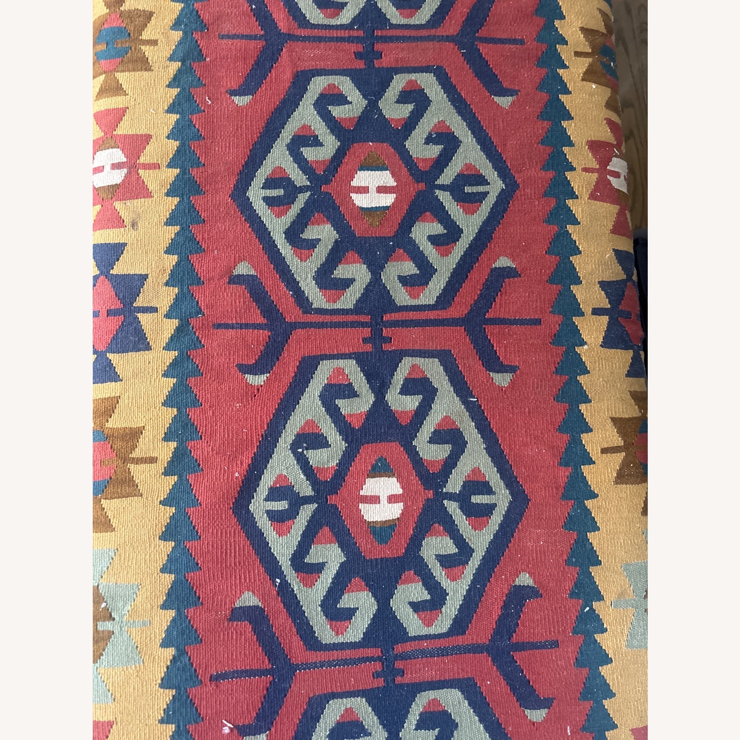 Vintage/Antique Fabric Loveseat - image-5