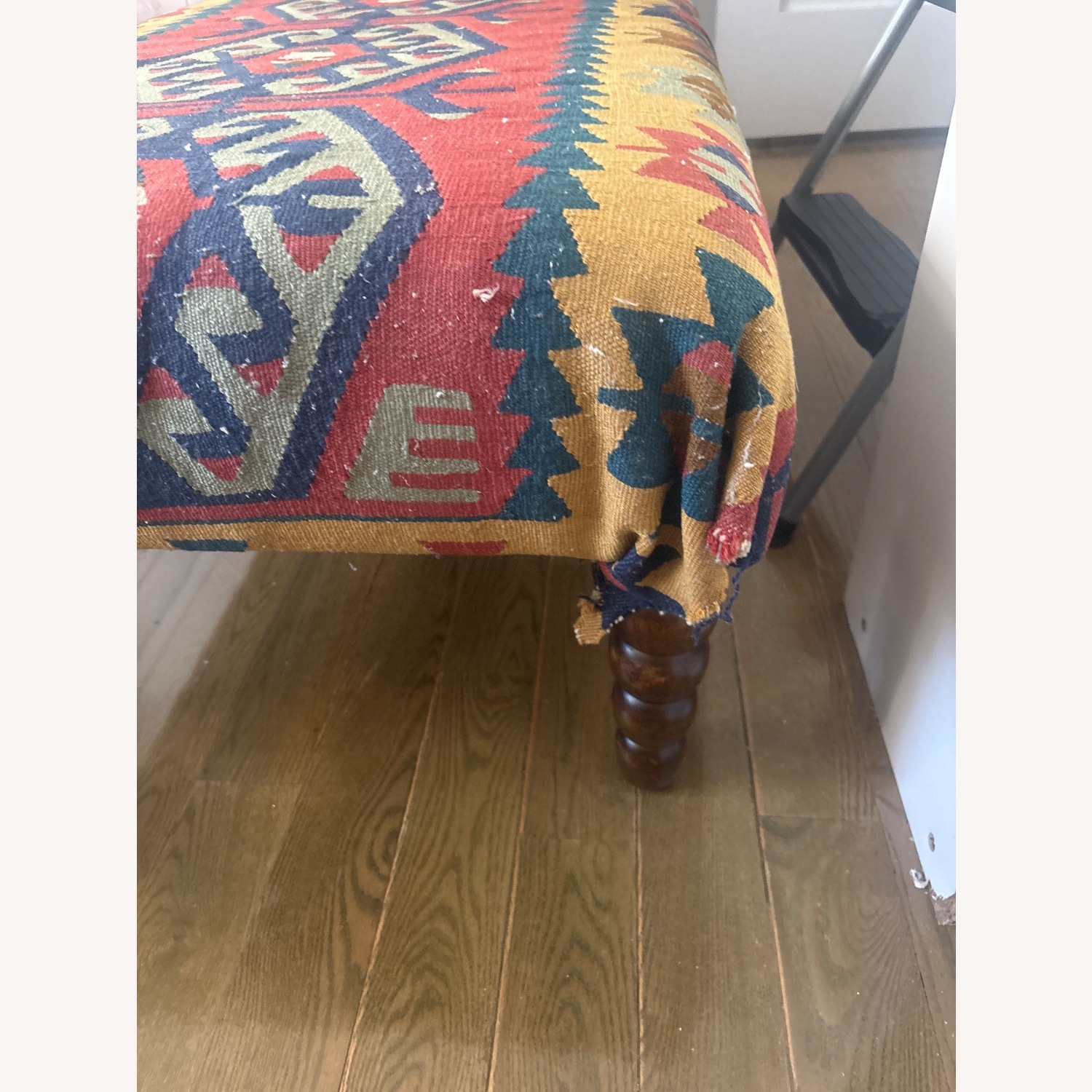 Vintage/Antique Fabric Loveseat - image-4