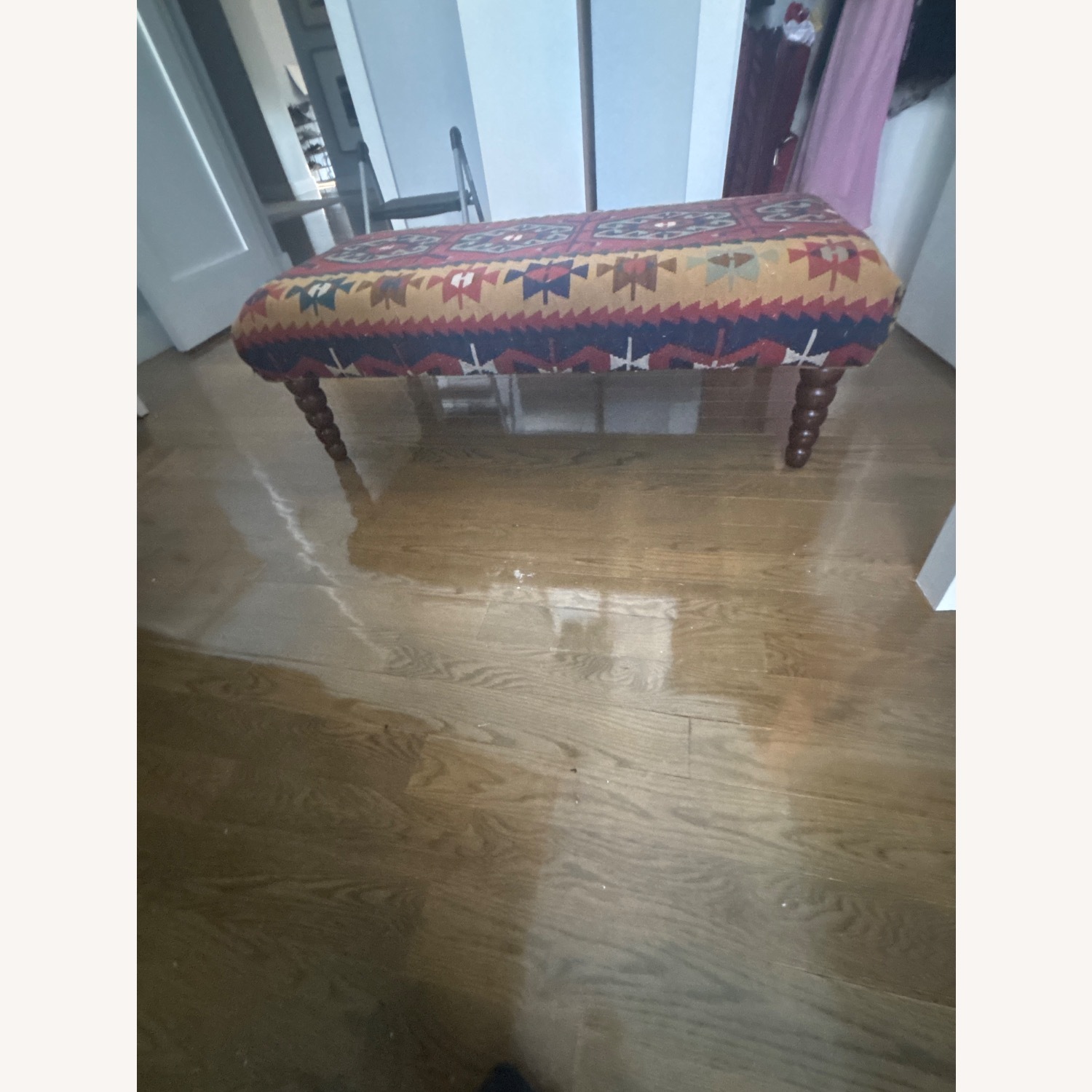 Vintage/Antique Fabric Loveseat - image-2