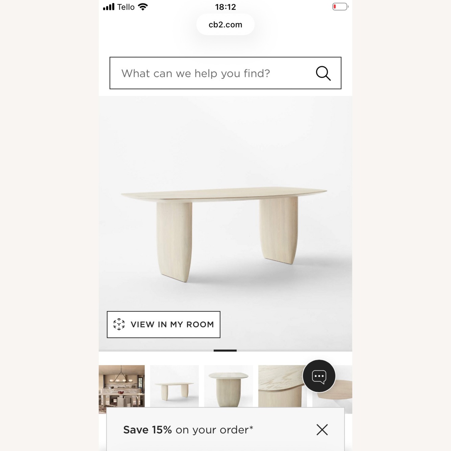 CB2 Dining Table - image-3