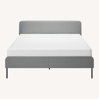 IKEA Slattum Light Gray Queen Bed