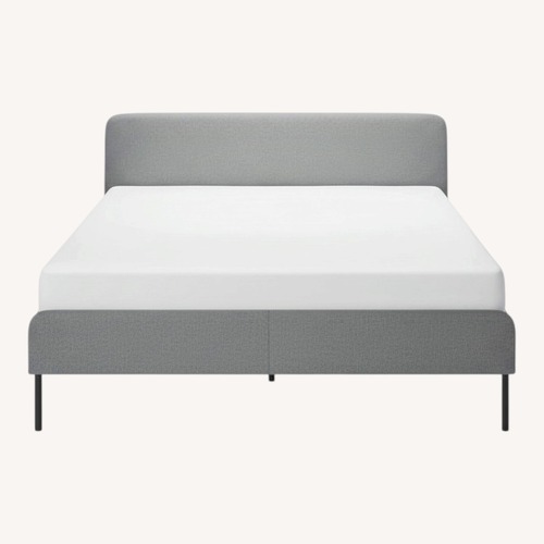 Used IKEA Slattum Light Gray Queen Bed for sale on AptDeco