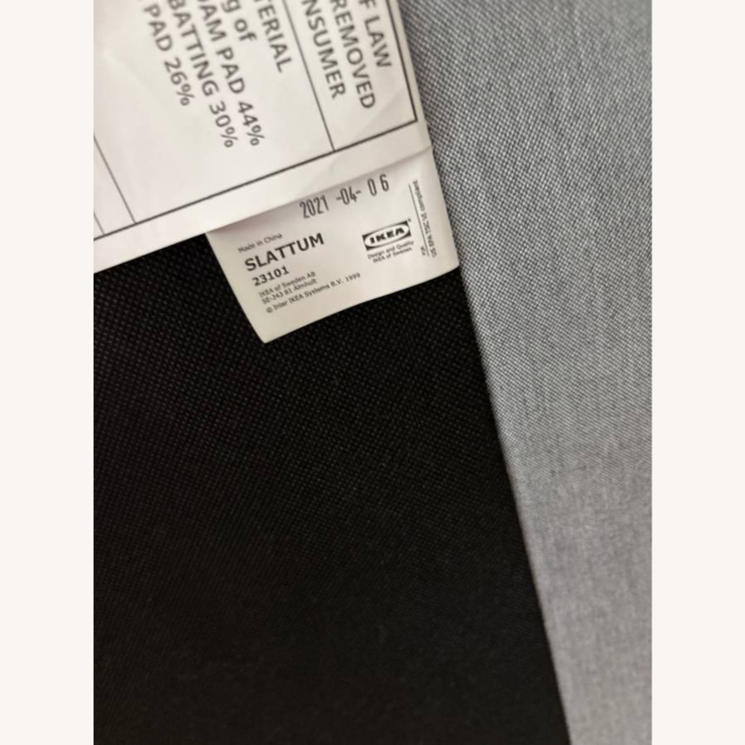 IKEA Slattum Light Gray Queen Bed - image-3