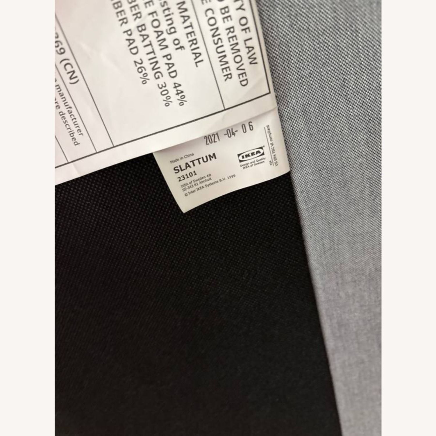 IKEA Slattum Light Gray Queen Bed - image-4