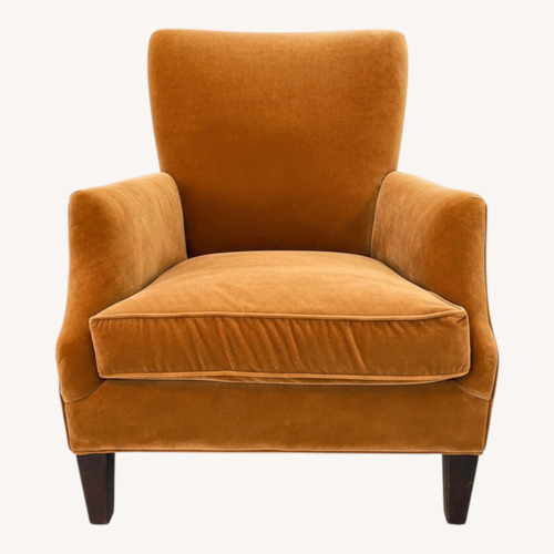 Used Arhaus Camden Orange Fabric Accent Chairs for sale on AptDeco