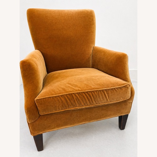 Used Arhaus Camden Orange Fabric Accent Chairs for sale on AptDeco