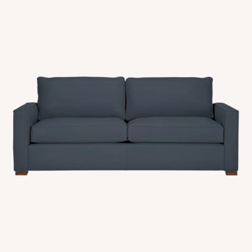 Used Room & Board York Collection Blue Fabric Loveseat for sale on AptDeco