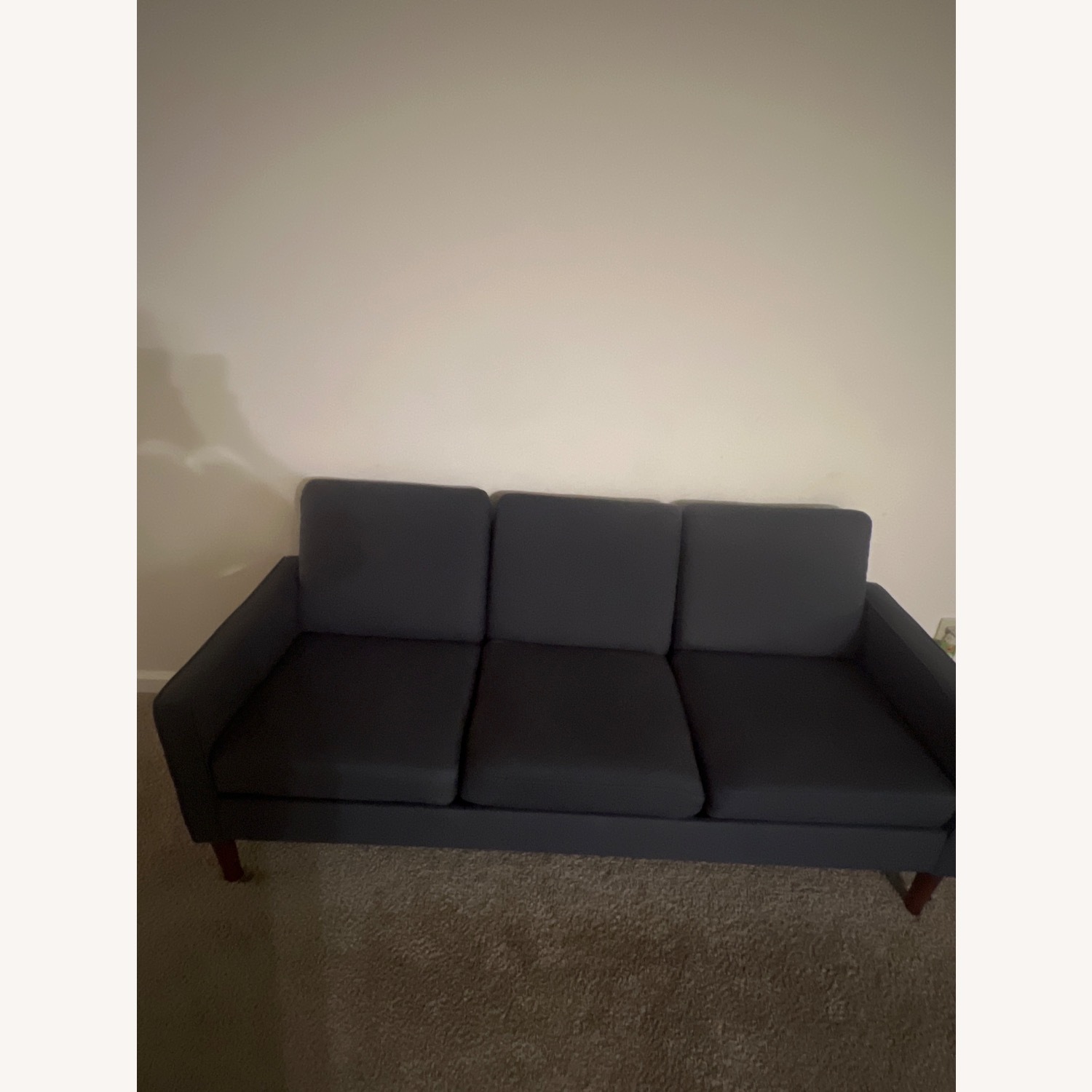 Dark Gray Fabric 3+ Seater Sofa - image-3