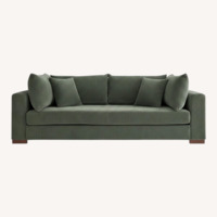 Wayfair Alcantara Green Corduroy 3+ Seater Sofa