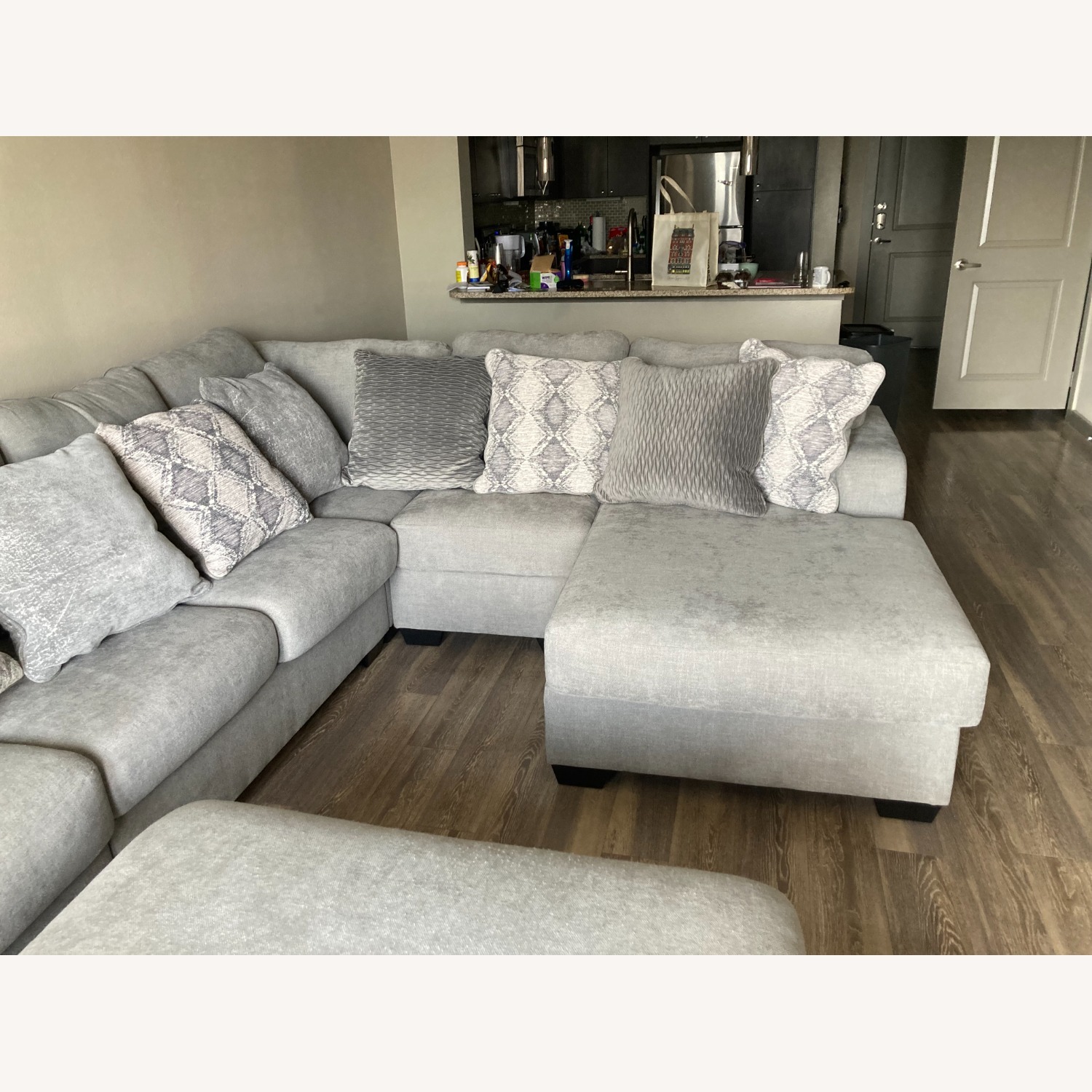 Ashley Furniture Dark Gray 7 Piece Sectional - image-3