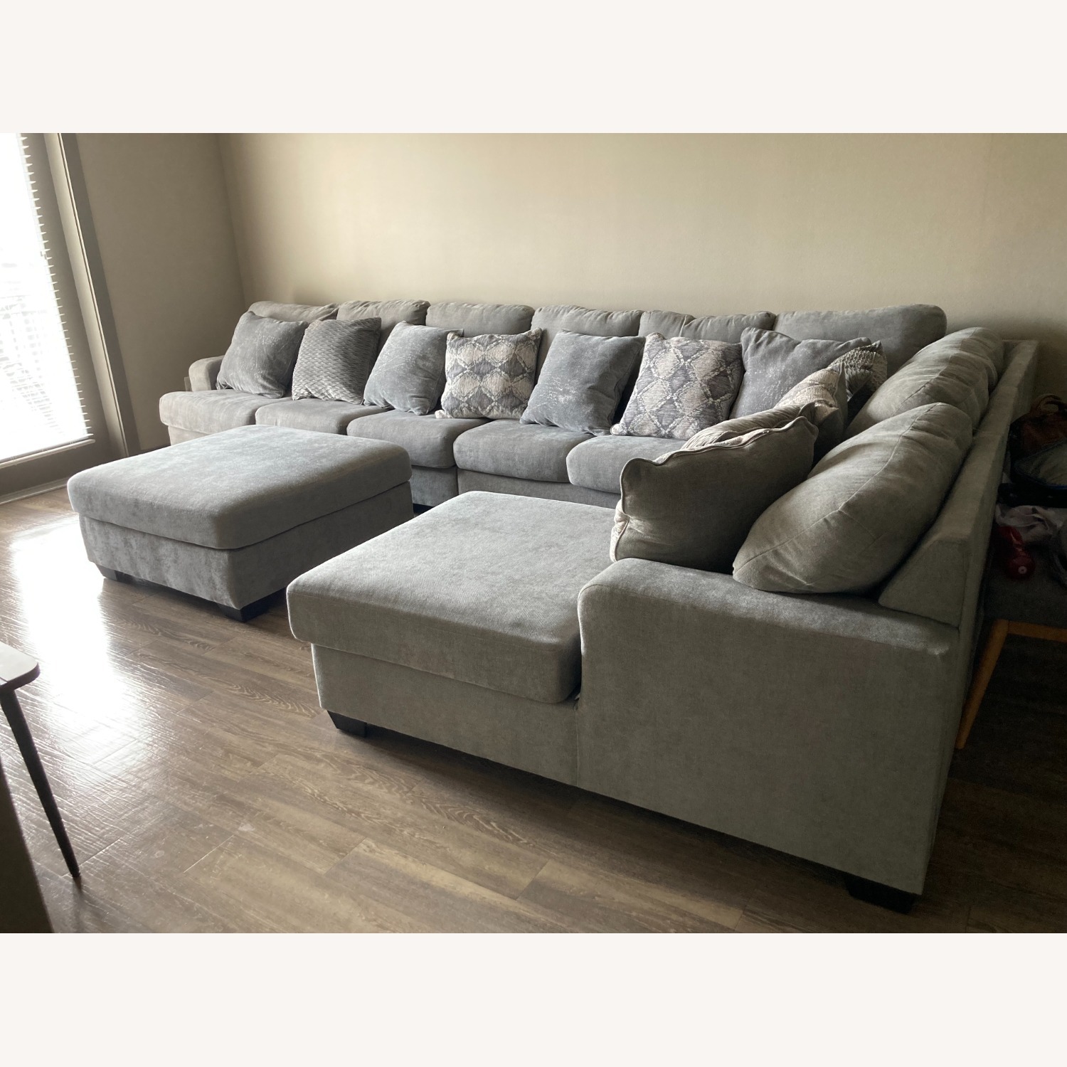 Ashley Furniture Dark Gray 7 Piece Sectional - image-2