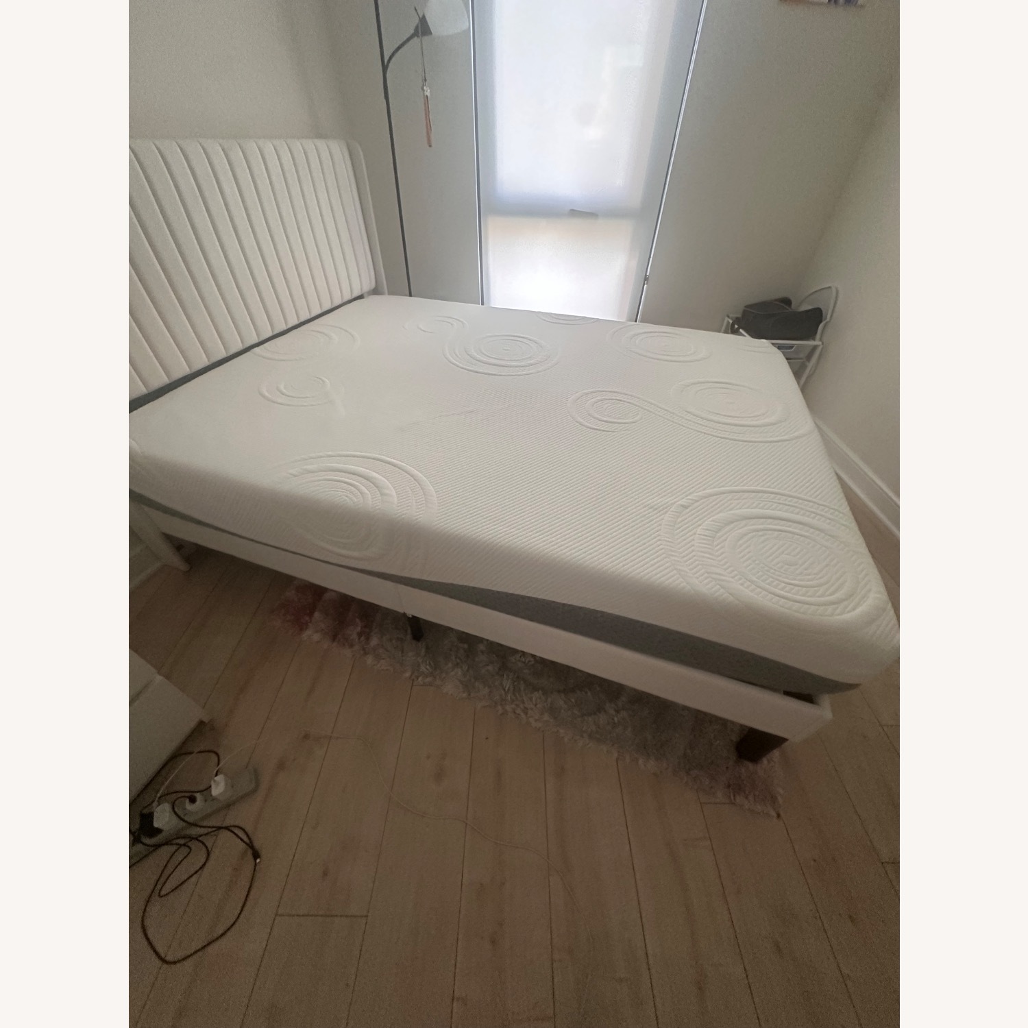 Wayfair Candler White Upholstered Queen Bed - image-4