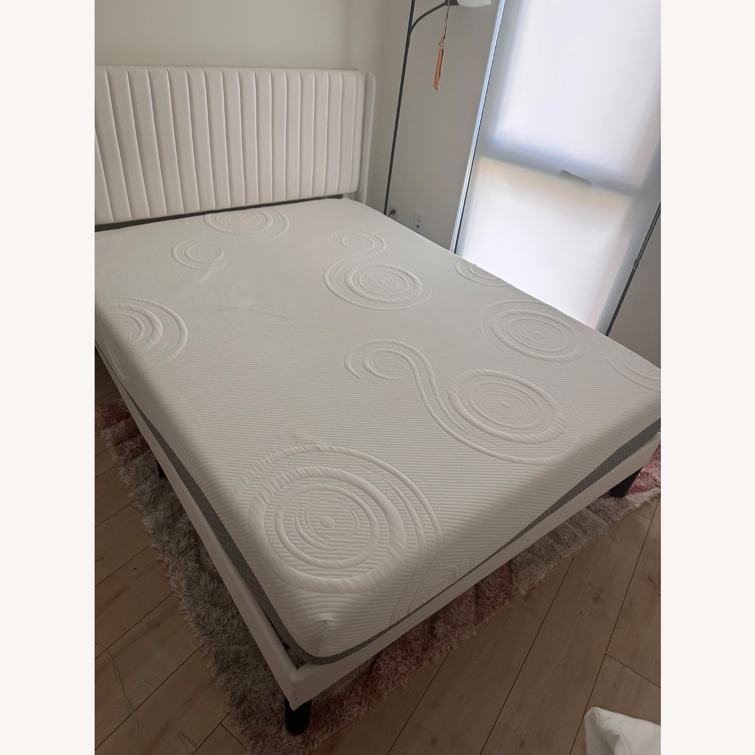 Wayfair Candler White Upholstered Queen Bed - image-2