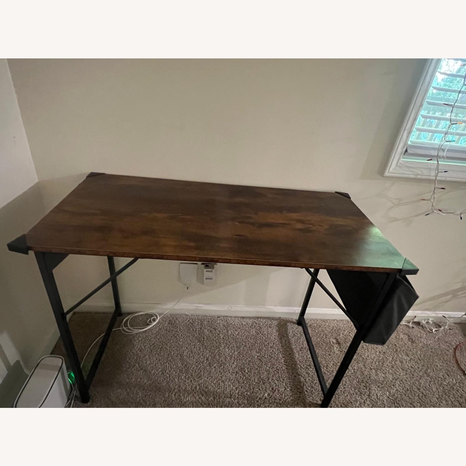 Dark Brown Wood Coffee Table - image-1