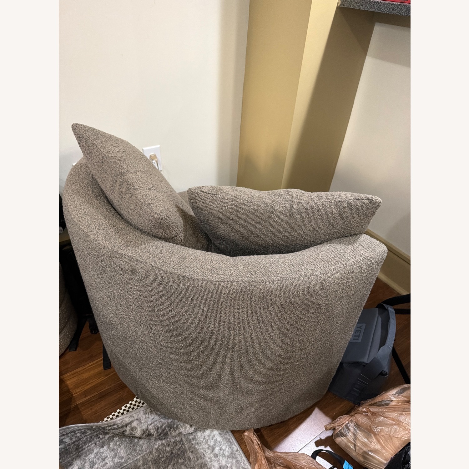 At Home Dark Gray Accent Chair - image-3