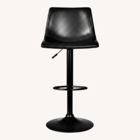 Wayfair Halima Black Faux Leather Stools