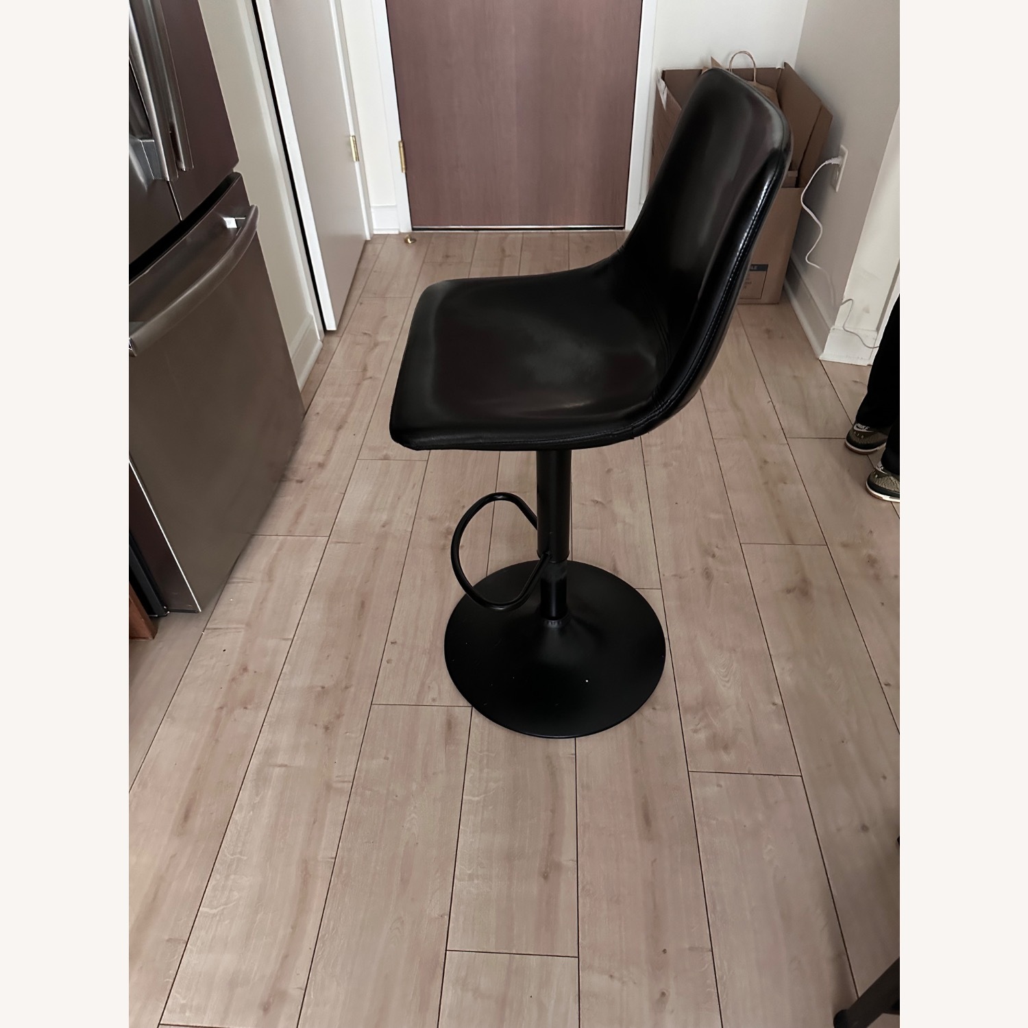 Wayfair Halima Black Faux Leather Stools - image-2