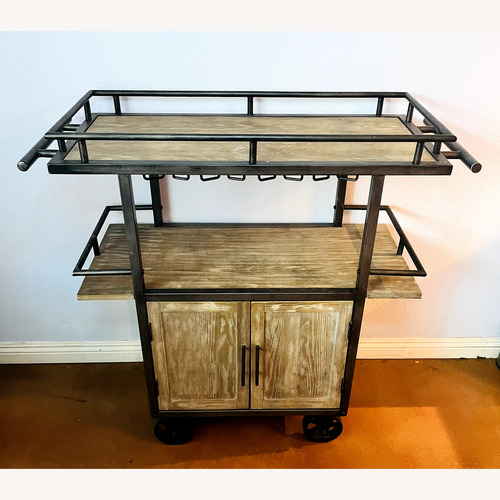 Used Vintage Rolling Bar Cart for sale on AptDeco