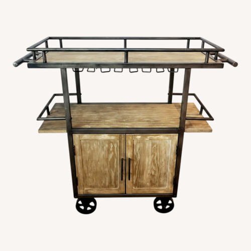 Used Vintage Rolling Bar Cart for sale on AptDeco