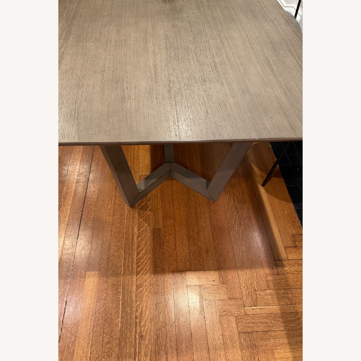 Light Gray Oak Dining Table - image-5