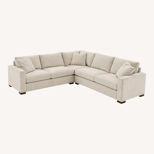 Used Room & Board Metro Velvet 3+ Piece Sectional for sale on AptDeco