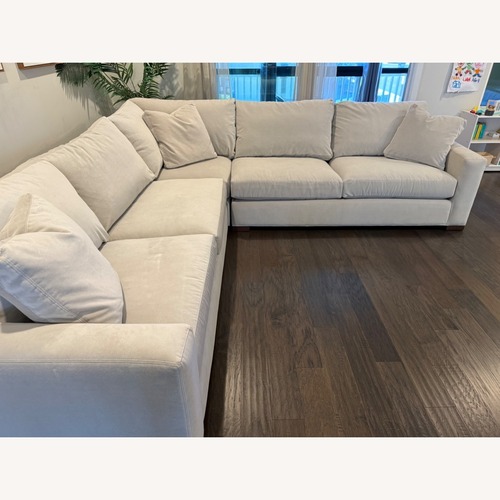 Used Room & Board Metro Velvet 3+ Piece Sectional for sale on AptDeco