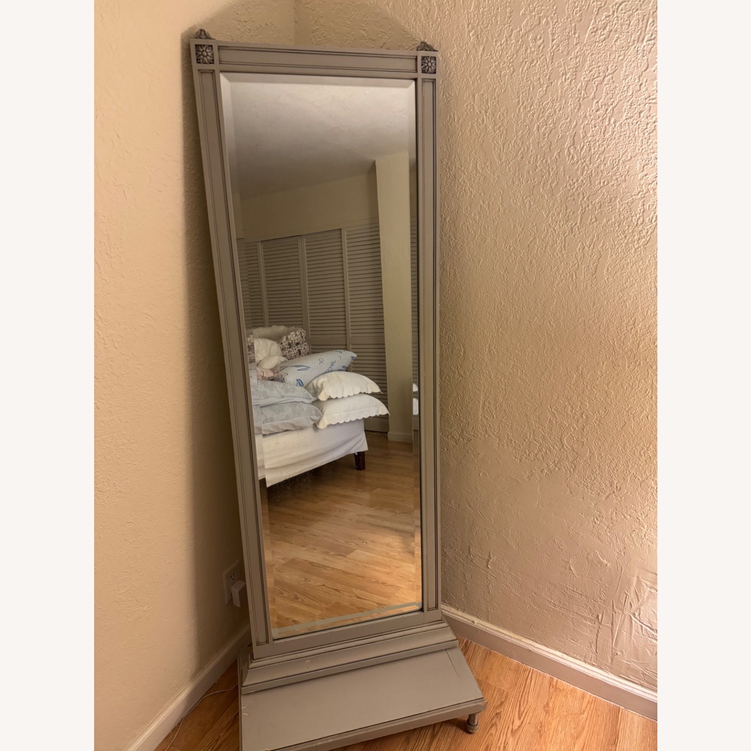 Vintage Full-Length Floor Mirror - Classic French  - image-1