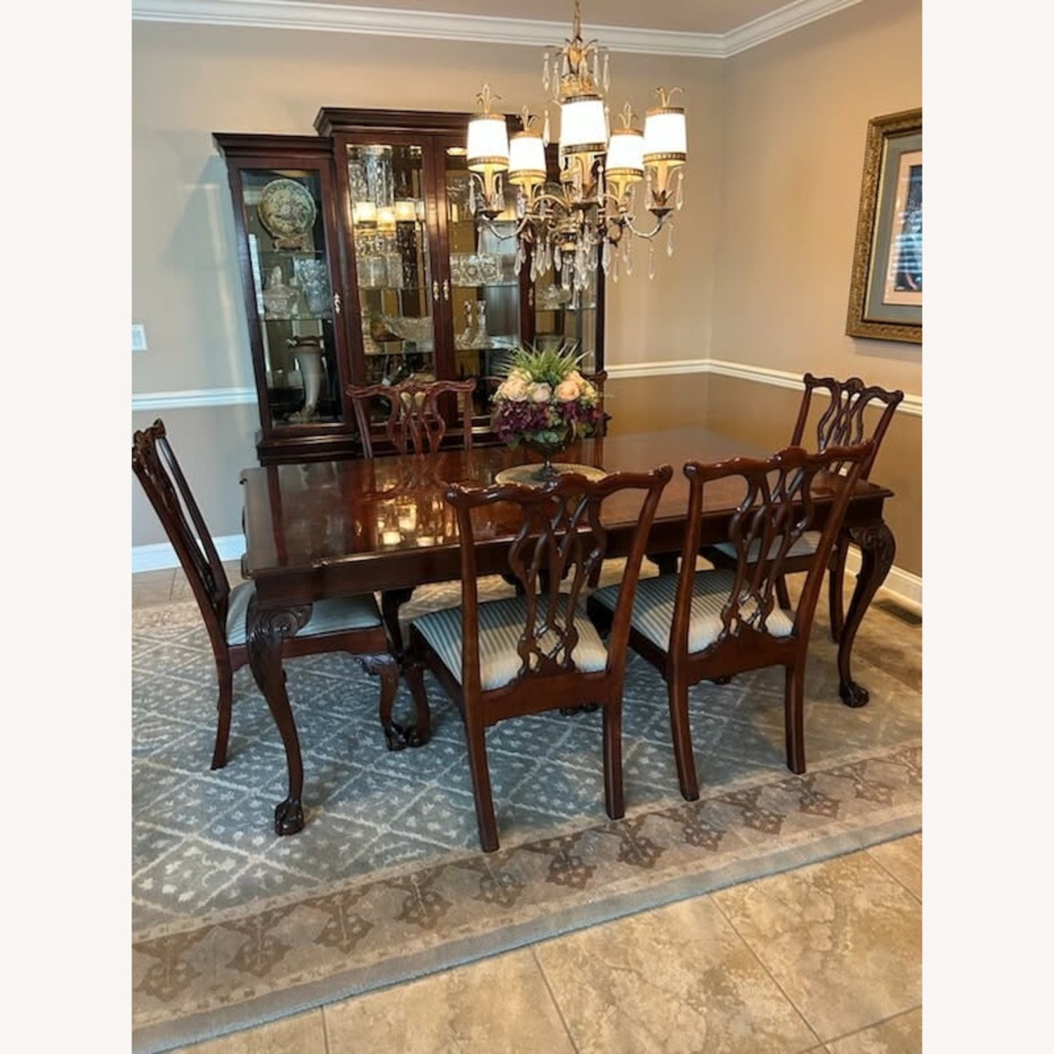 Century Dining Table and 6 Chairs - image-3