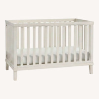 Leo White Wood Crib