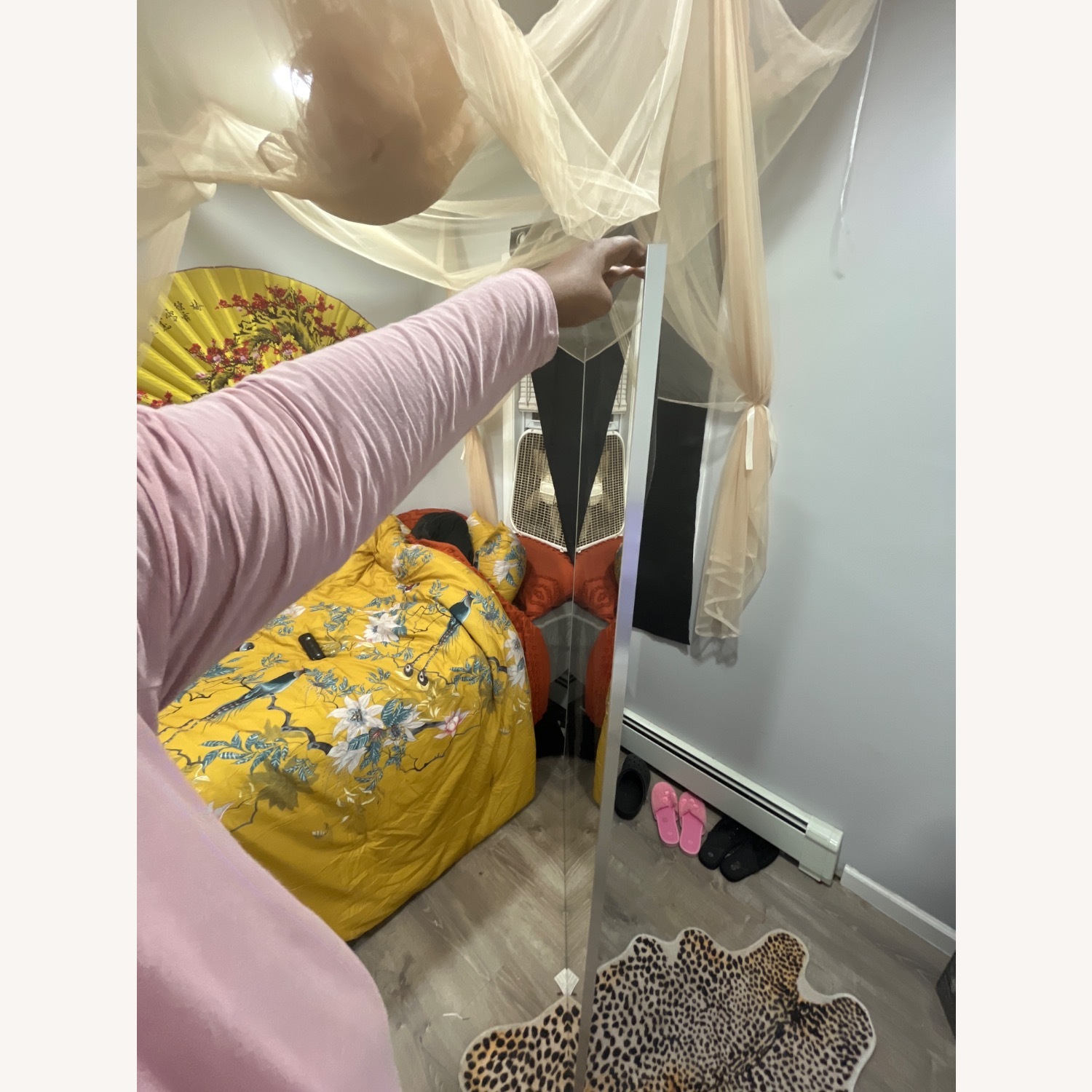 Shatterproof Full-Length Mirror with Wheel - image-2