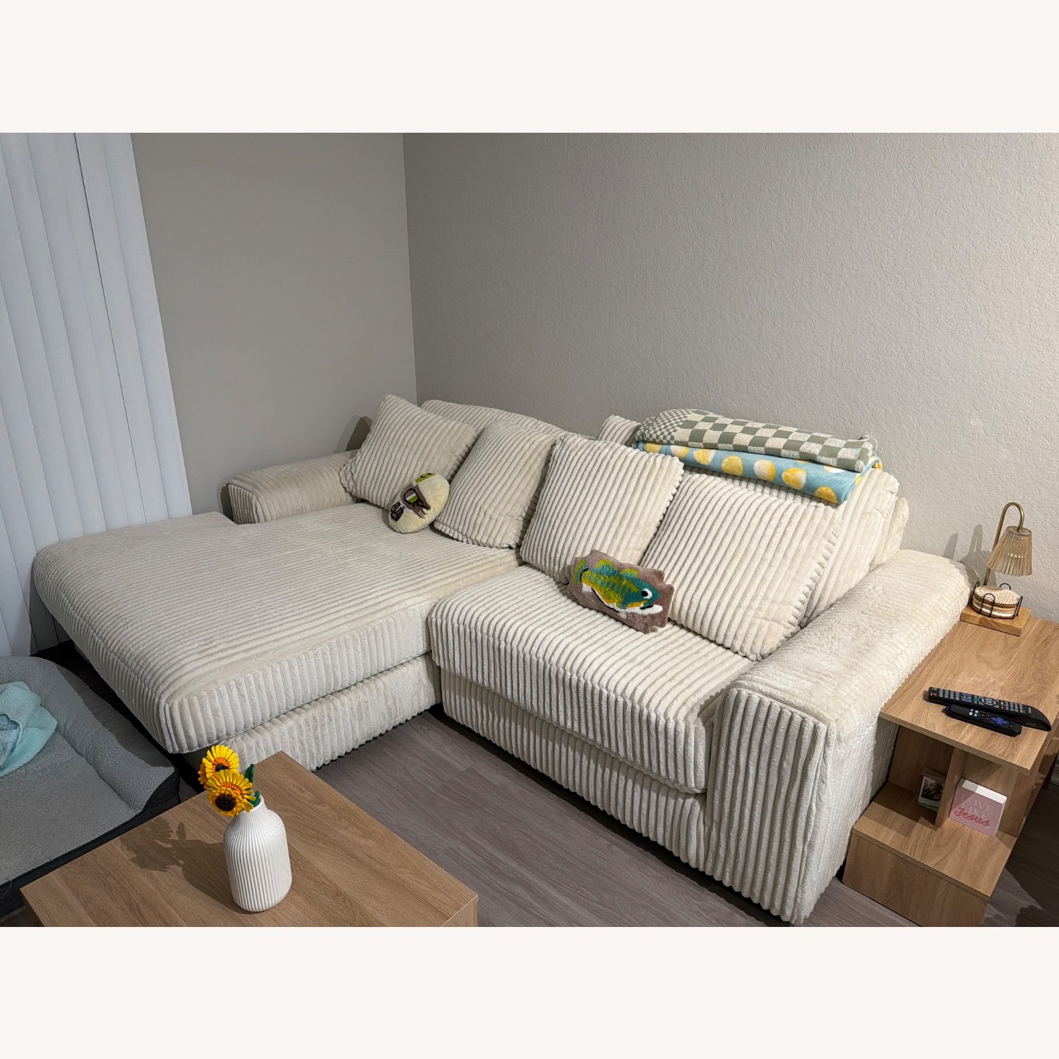 Ashley Furniture Natural 2 Piece Sectional - image-2