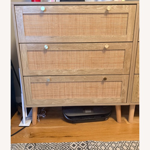 Used Wayfair Bayou Breeze Natural Wood Dresser for sale on AptDeco