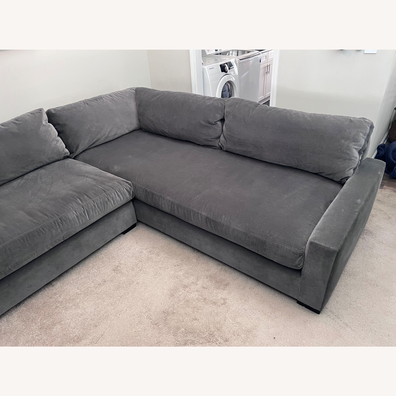 Restoration Hardware Maddox Dark Gray 2 Piece Sectional - image-3